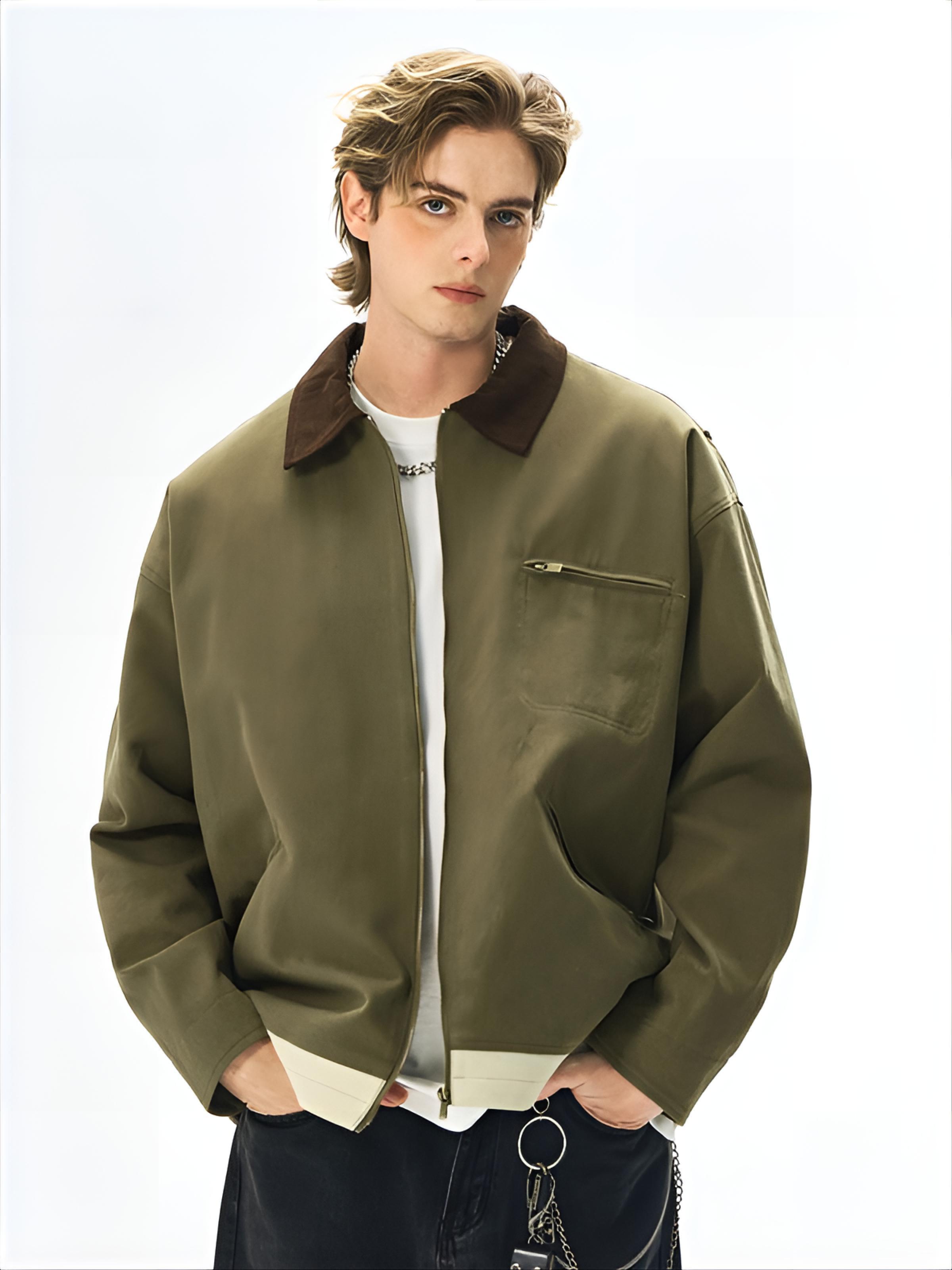 Fashion Street Night - Mens Jacket Man Fashion Coats Silver