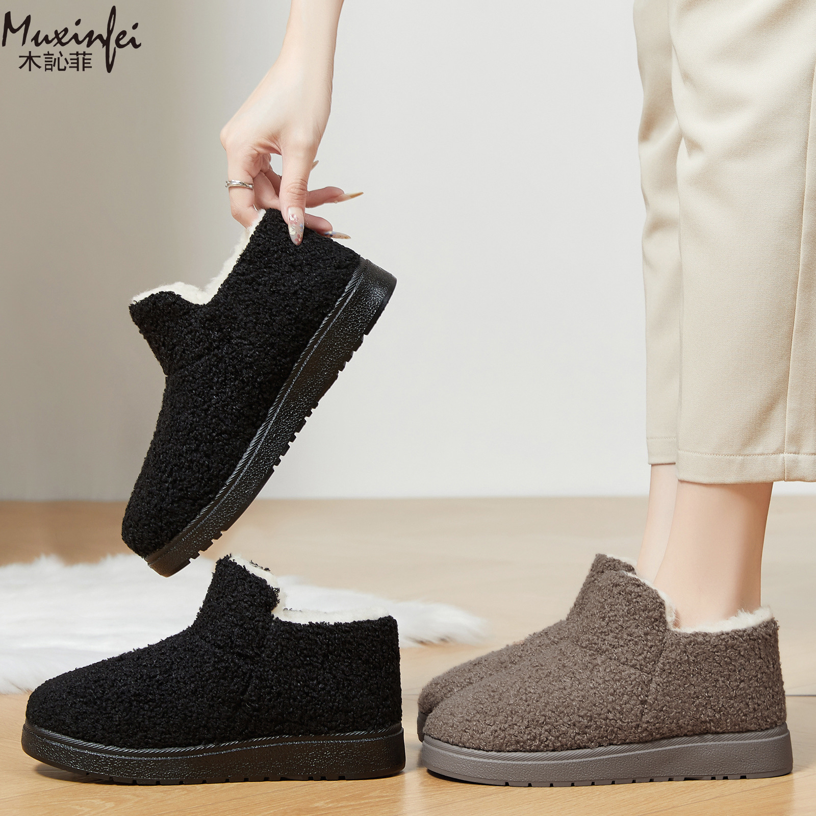 Street Fashion Online - Women's New Fashion Thickened Fur-lined Cotton