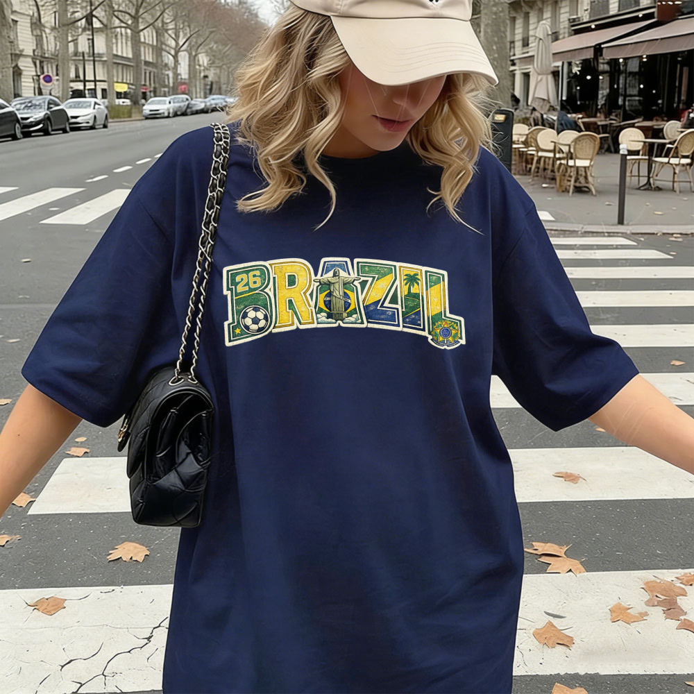 Brazil 2026 Soccer Tee Retro F - Street Fashion Brazil avis et prix