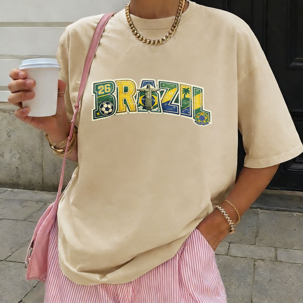 Brazil 2026 Soccer Tee Retro F - Street Fashion Brazil avis et prix