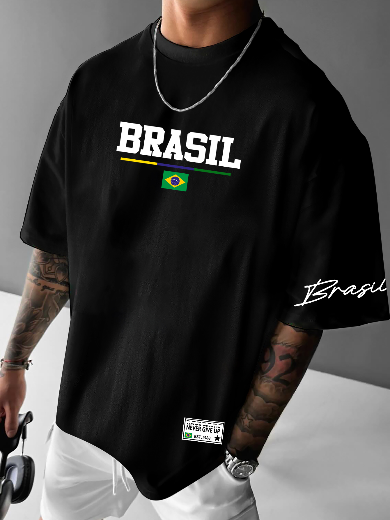 Men's American Retro Brazil Fl - Street Fashion Brazil avis et prix
