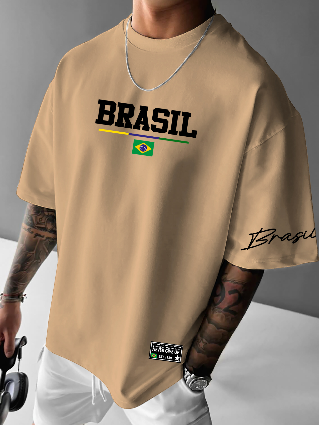 Men's American Retro Brazil Fl - Street Fashion Brazil avis et prix