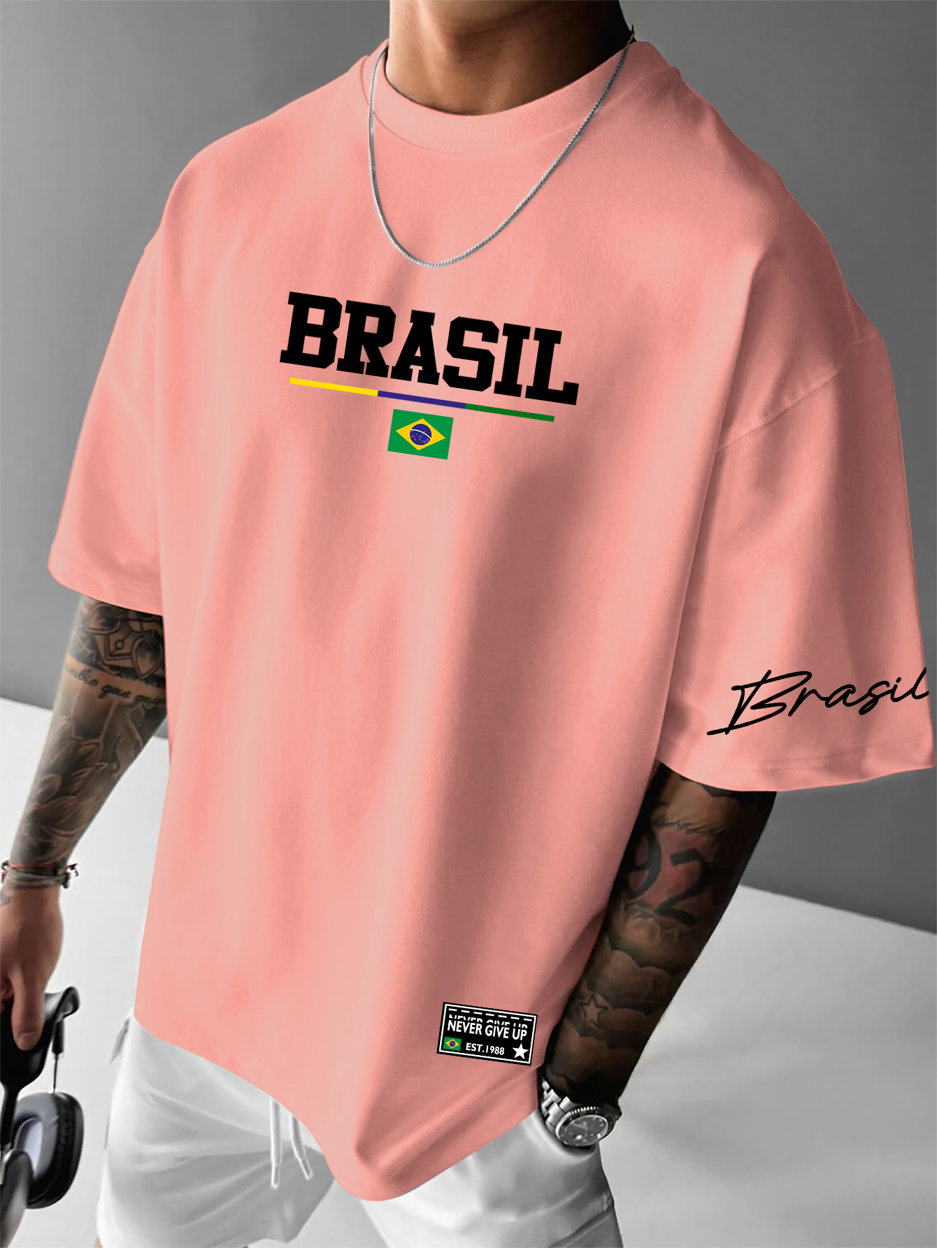 Men's American Retro Brazil Fl - Street Fashion Brazil avis et prix