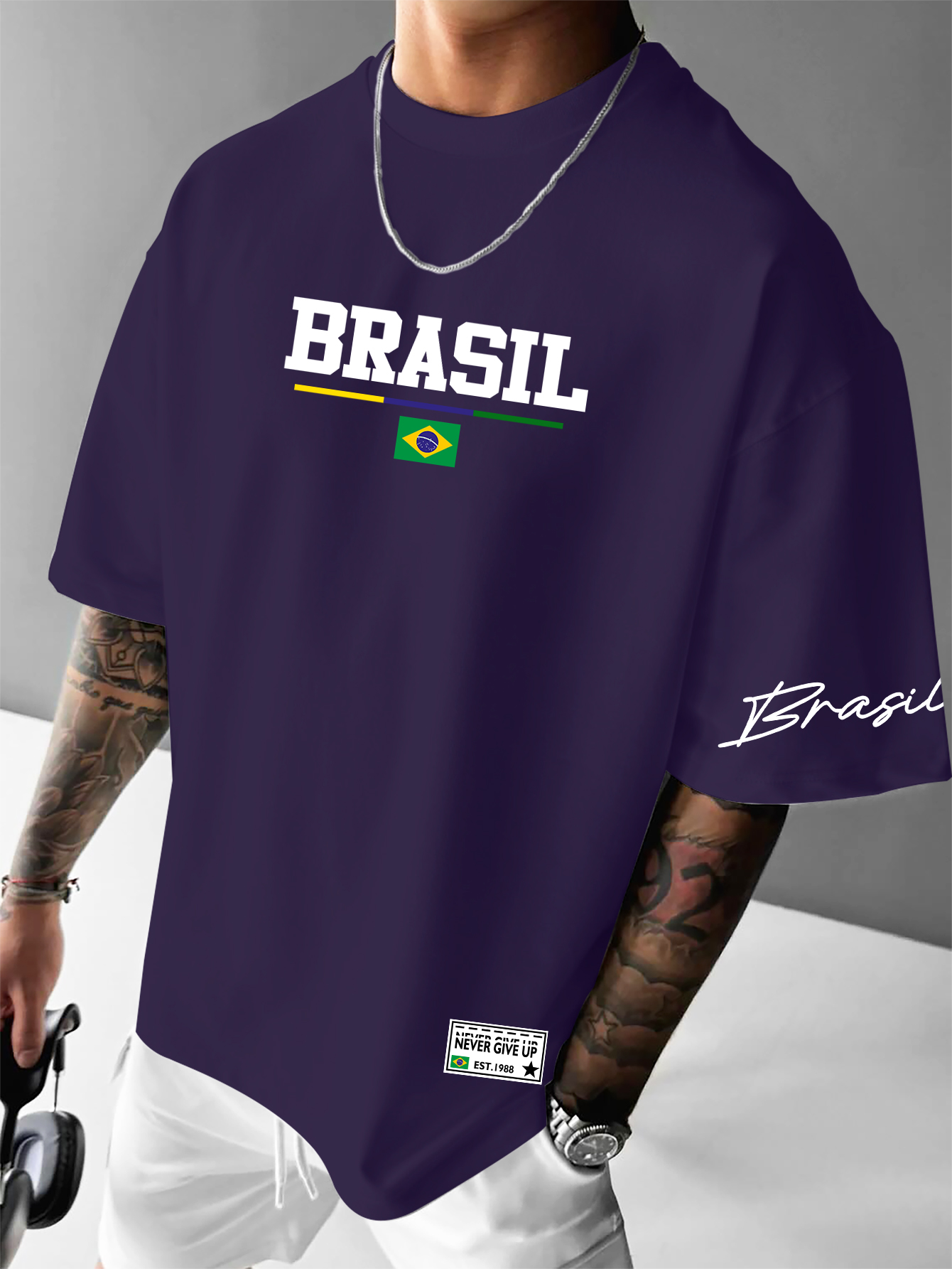Men's American Retro Brazil Fl - Street Fashion Brazil avis et prix