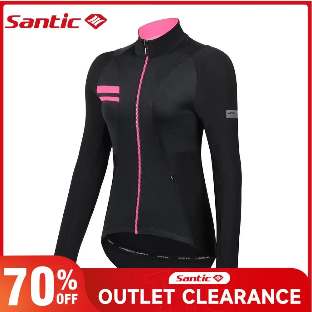 Santic Womens Fleece Bike Coat - Windbreak Shell Jacket avis et prix