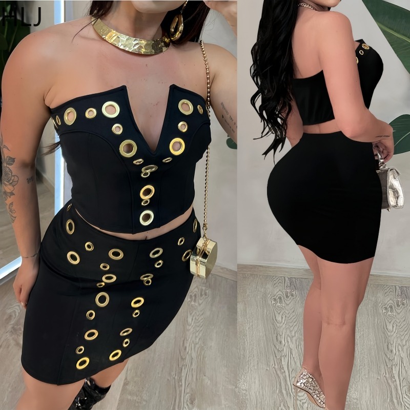 HLJ Sexy Hollow Out 2 Pieces S - Street Fashion News avis et prix