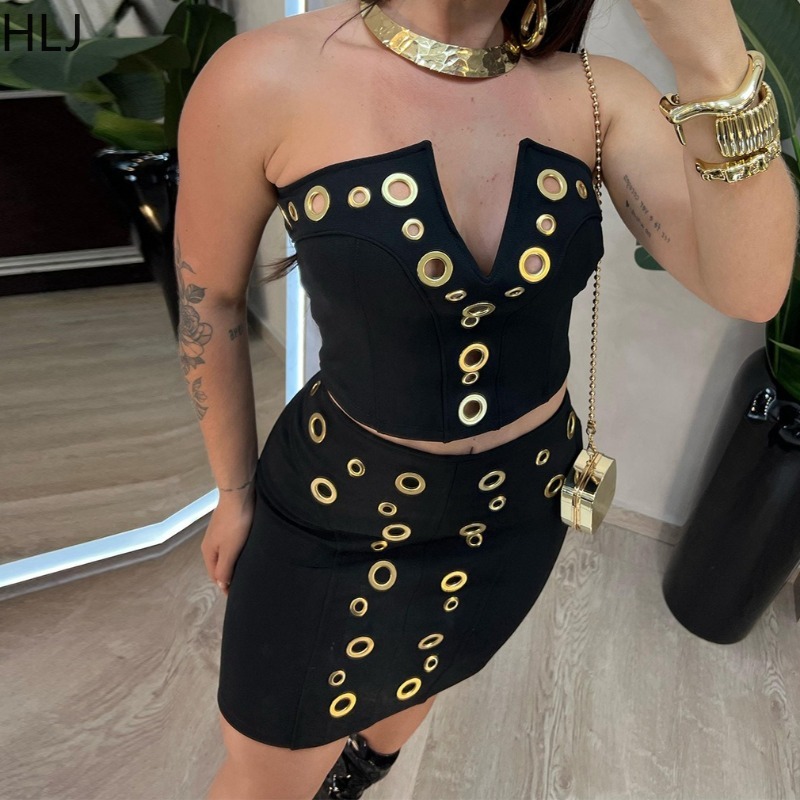 HLJ Sexy Hollow Out 2 Pieces S - Street Fashion News avis et prix