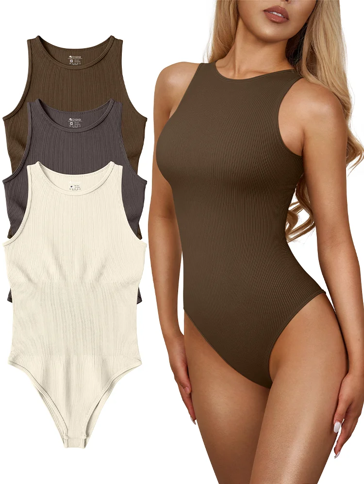 Women Sexy Round Neck Bodysuit - Fashion Street Yoga avis et prix