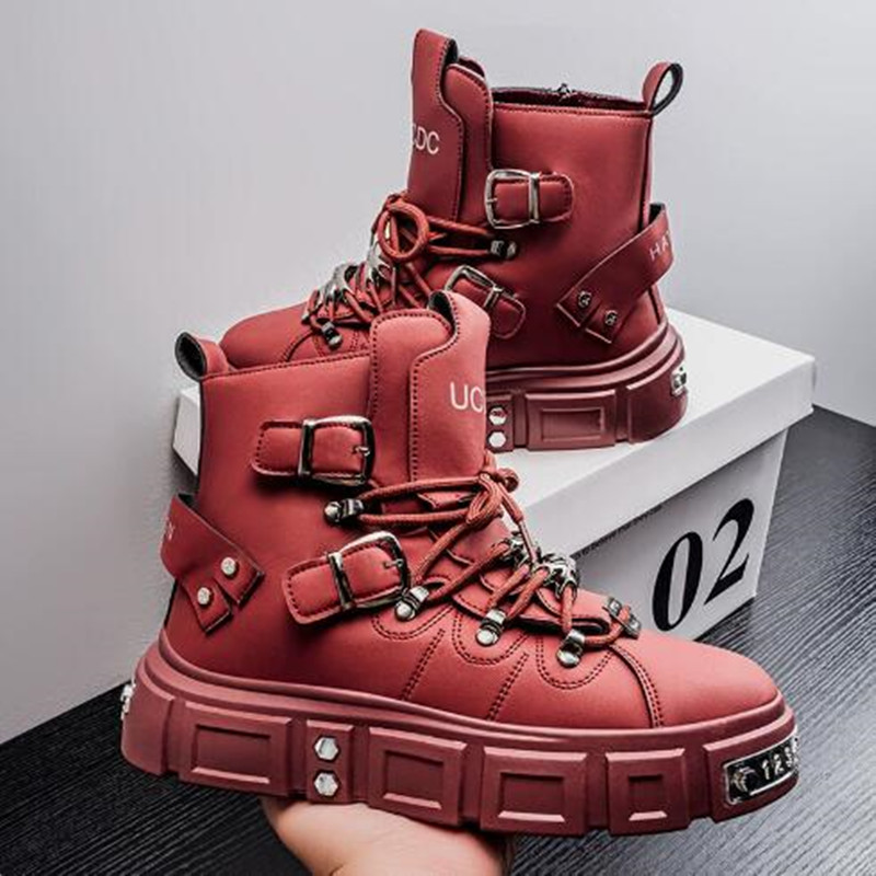 Luxury Rivet Black High top Sn - Street Fashion Punk avis et prix