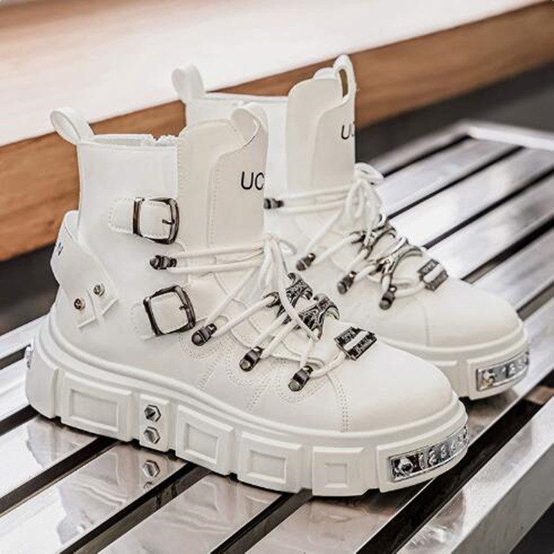 Luxury Rivet Black High top Sn - Street Fashion Punk avis et prix