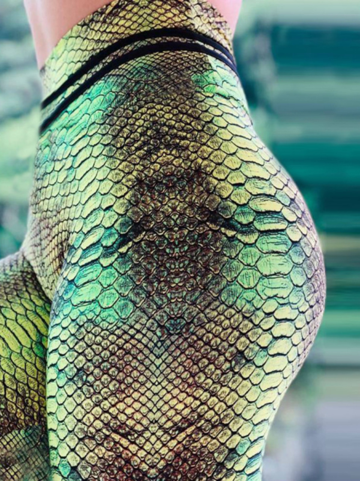 High Waist Snake Print Sports  - Fashion Street Yoga avis et prix