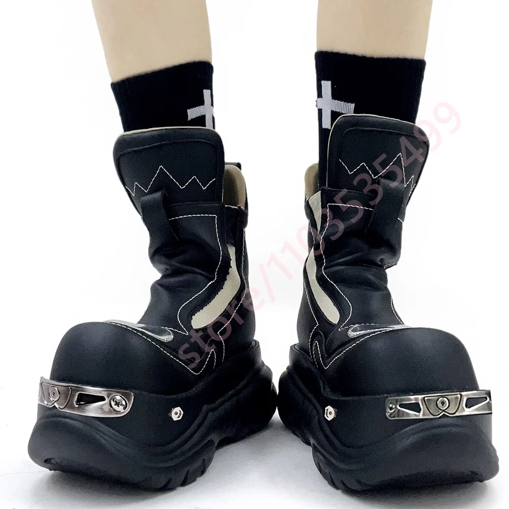 2026 Punk Platform Round Toe M - Street Fashion Punk avis et prix