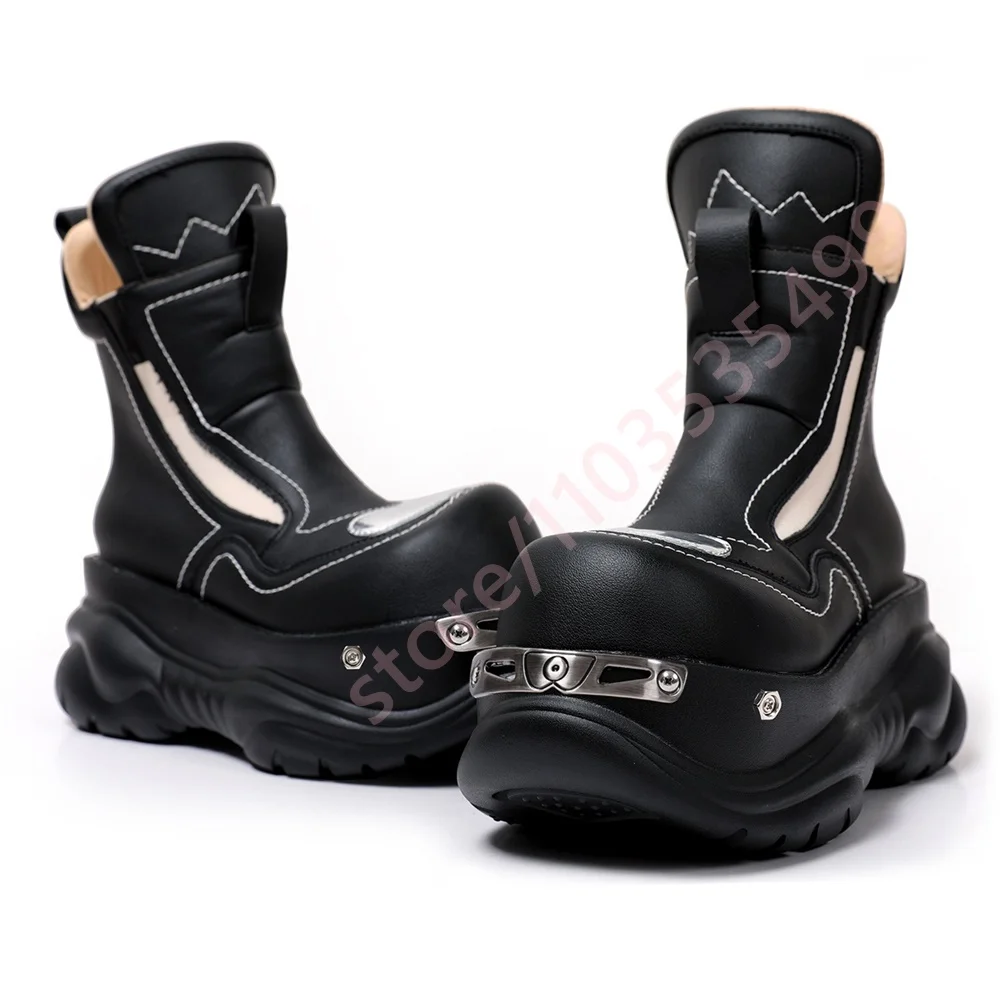 2026 Punk Platform Round Toe M - Street Fashion Punk avis et prix
