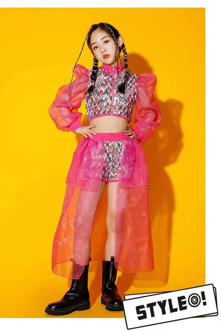 Girls' Jazz Dance Costume Sequ - Street Fashion Online avis et prix
