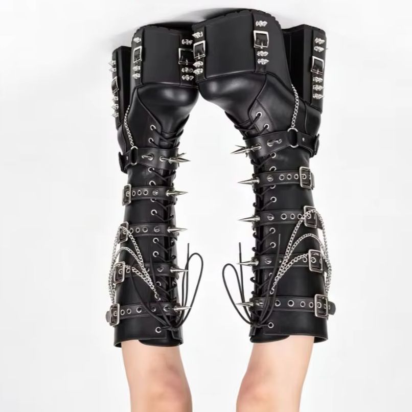Punk-Style Platform Motorcycle - Street Fashion Punk avis et prix