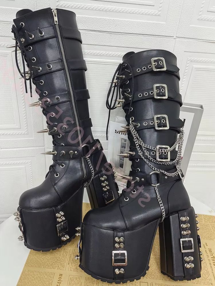 Punk-Style Platform Motorcycle - Street Fashion Punk avis et prix