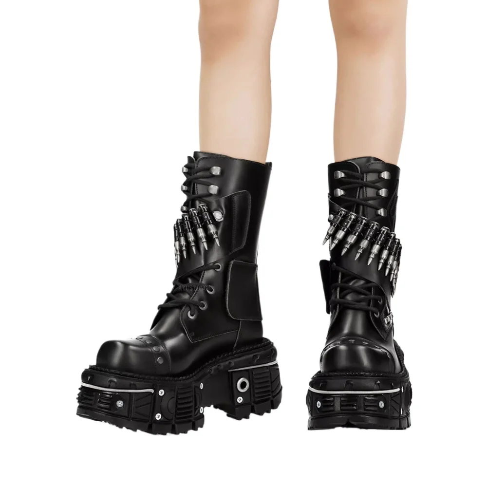 Fashion New Thick Sole Rivet B - Street Fashion Punk avis et prix