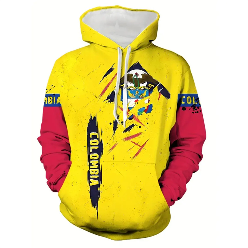 Colombian Venezuela Flag Hoodi - Street Fashion Brazil avis et prix