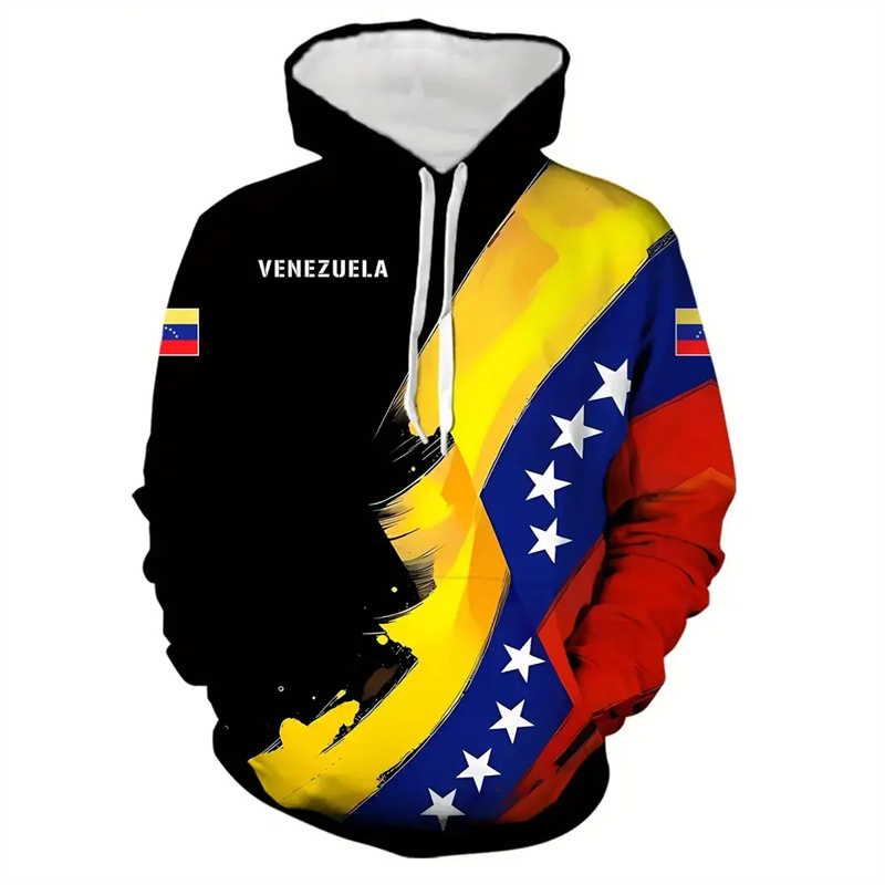 Colombian Venezuela Flag Hoodi - Street Fashion Brazil avis et prix