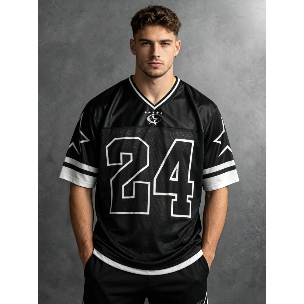 2026 Summer New Men's V-Neck T - Street Fashion News avis et prix