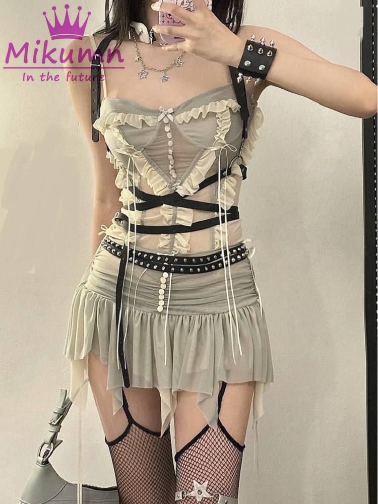 Y2k Two Piece Set Outfit Aesth - Street Fashion News avis et prix