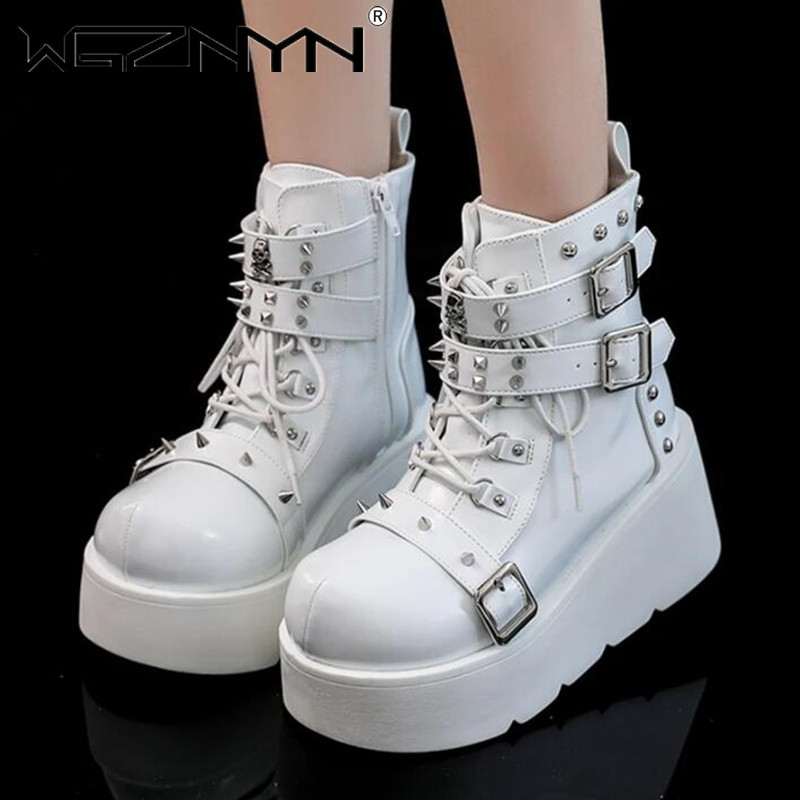 NEW Ladies Wedges High Heels B - Street Fashion Punk avis et prix