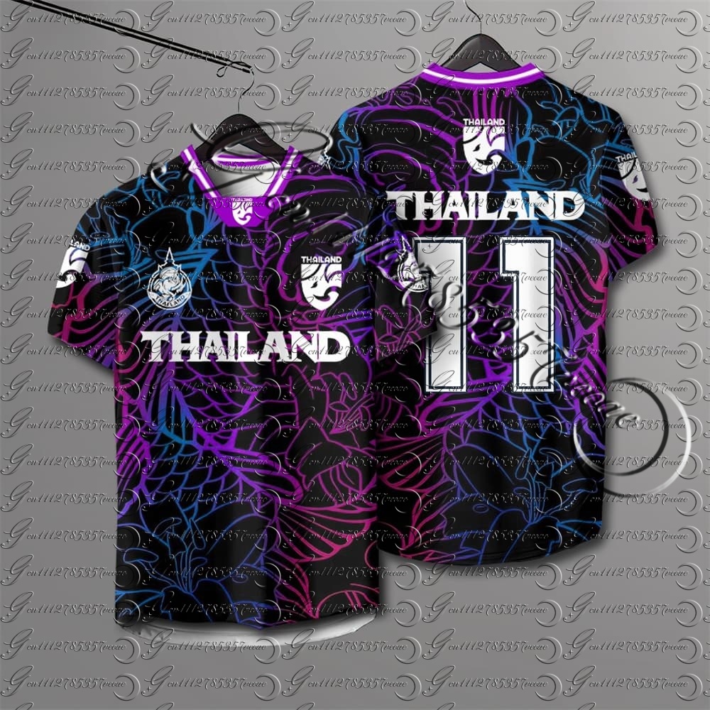 Thailand 3D Printed Short Slee - Street Fashion Thailand avis et prix