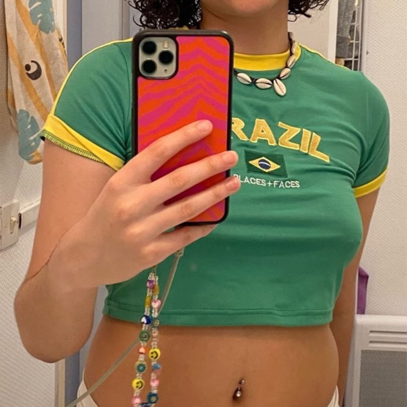 Summer 2023 Women Crop Top Y2k - Street Fashion Brazil avis et prix