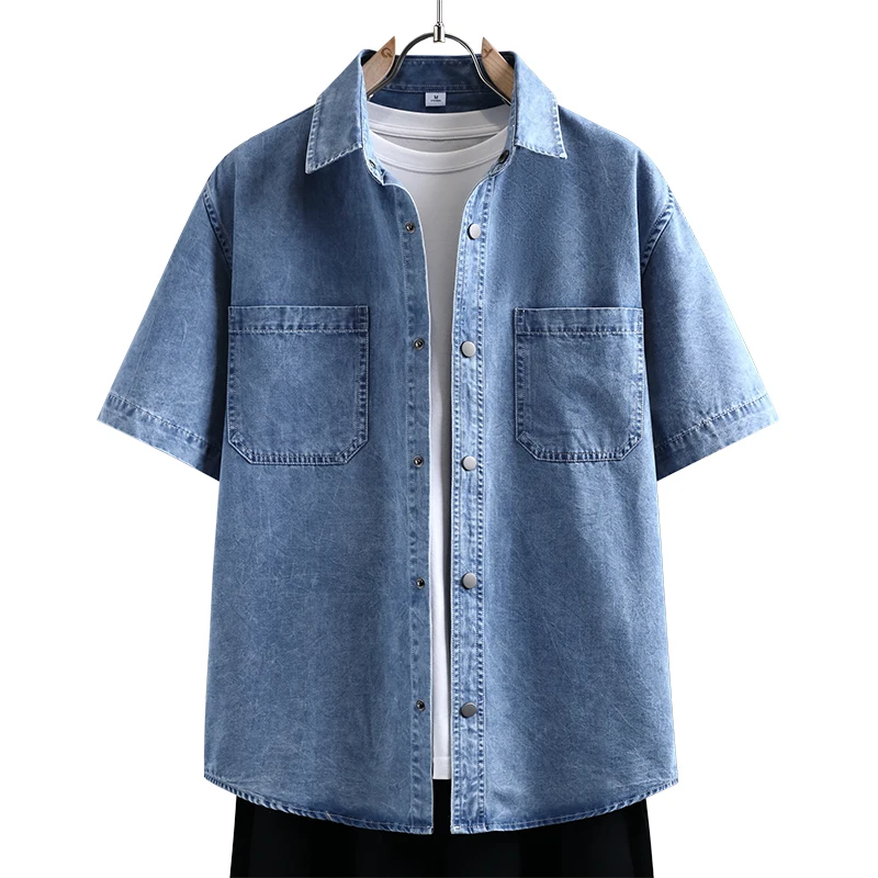 Men's Thin Denim Shirt New Sum - Street Fashion News avis et prix