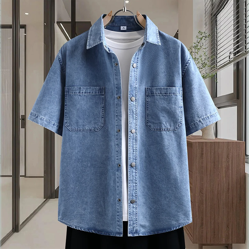 Men's Thin Denim Shirt New Sum - Street Fashion News avis et prix
