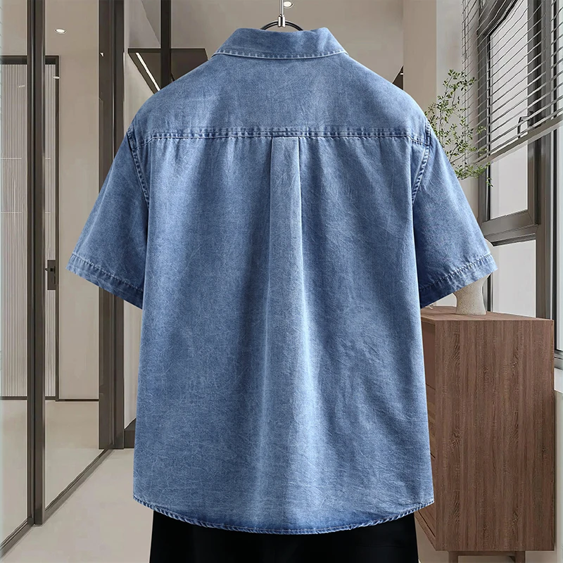 Men's Thin Denim Shirt New Sum - Street Fashion News avis et prix