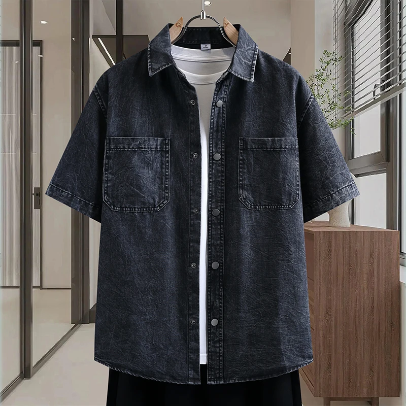 Men's Thin Denim Shirt New Sum - Street Fashion News avis et prix