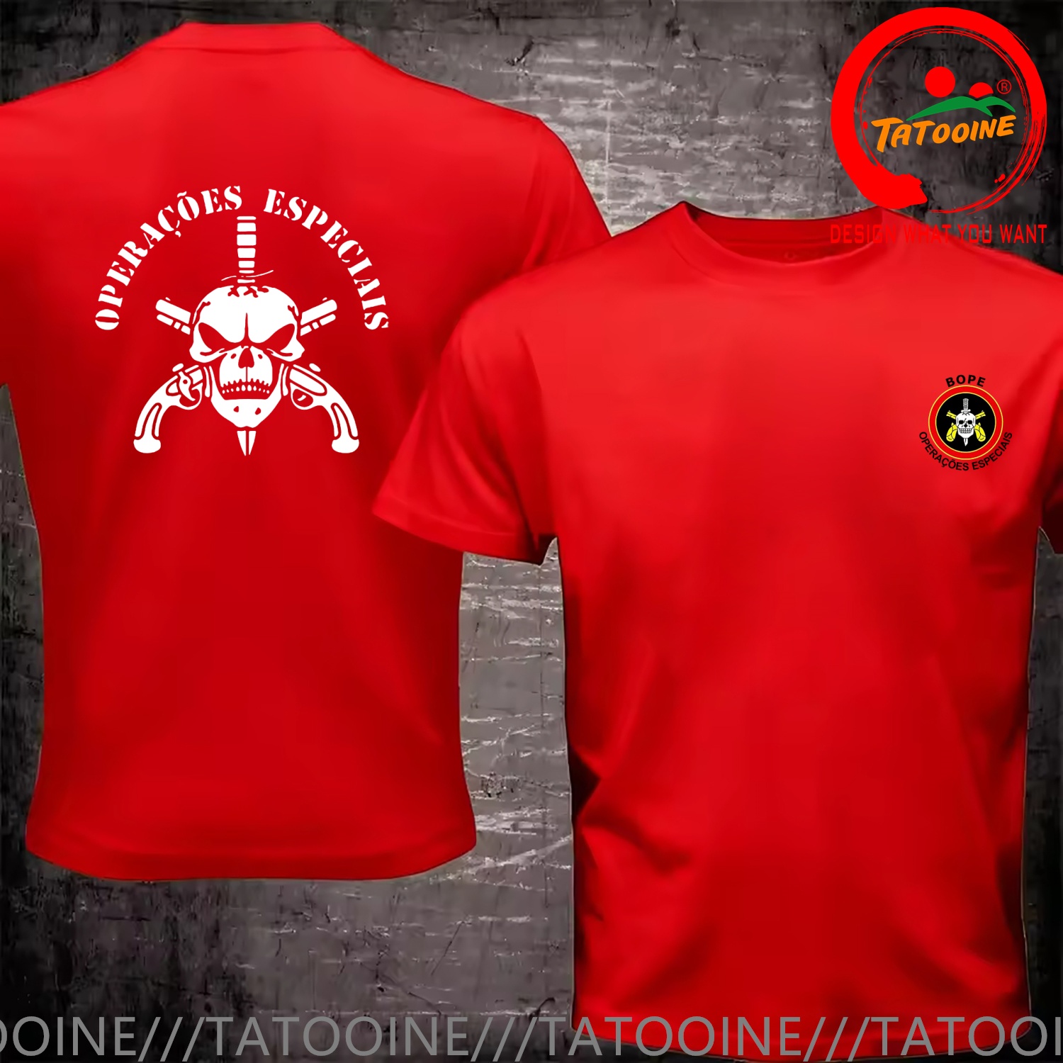 Funny Design BOPE Elite Death  - Street Fashion Brazil avis et prix