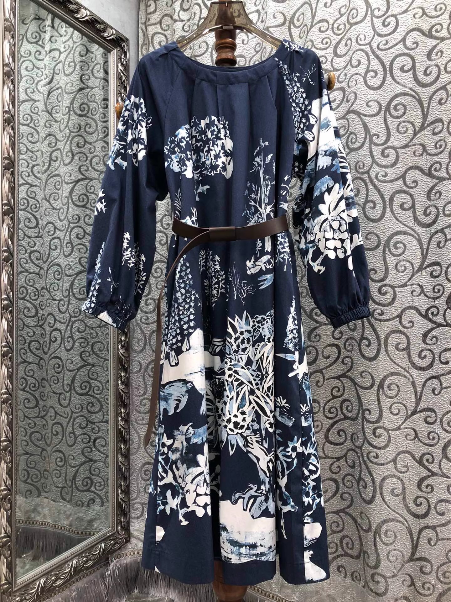 Vintage Print Dress 2025 Autum - Street Fashion Events avis et prix