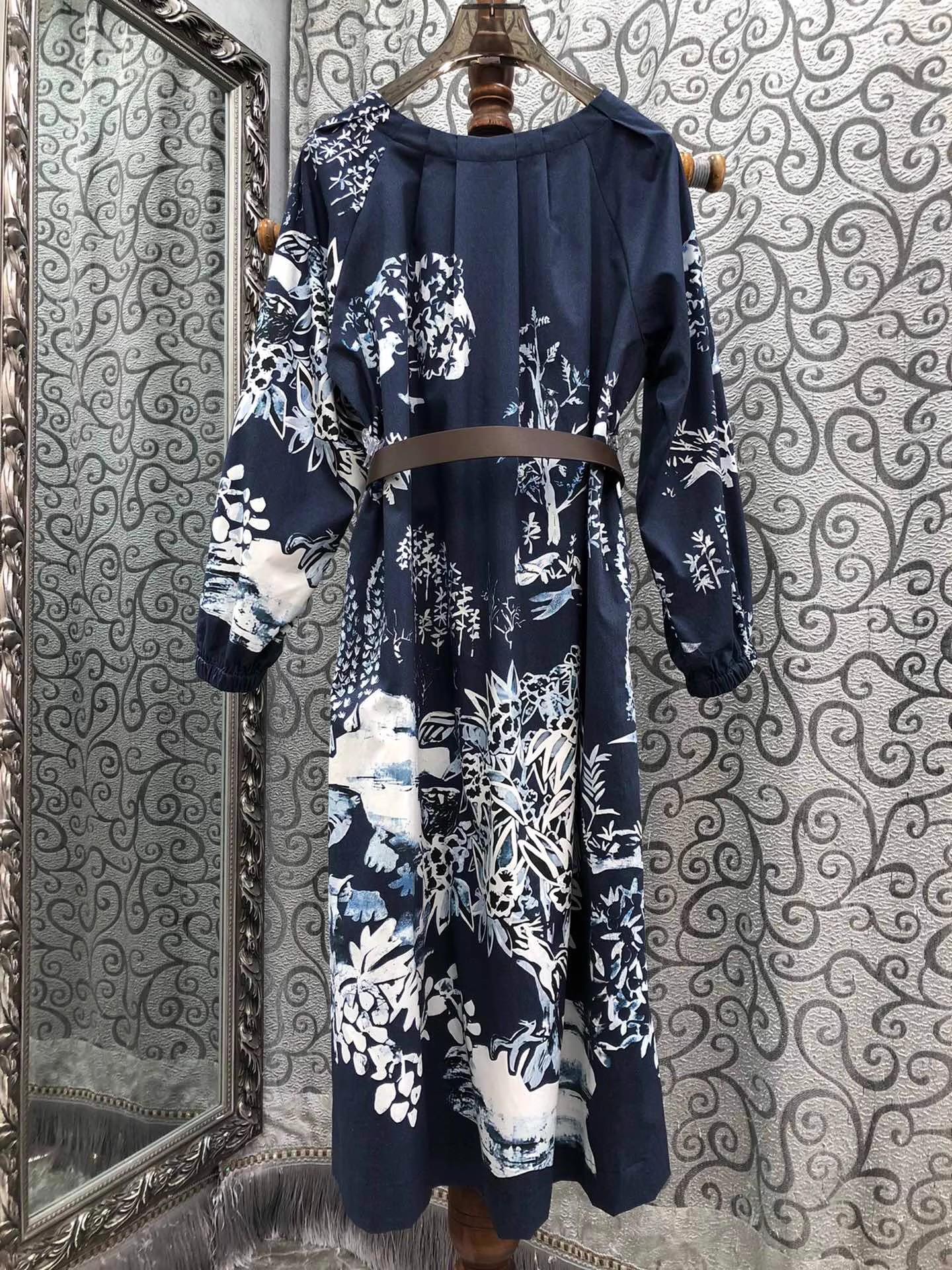 Vintage Print Dress 2025 Autum - Street Fashion Events avis et prix