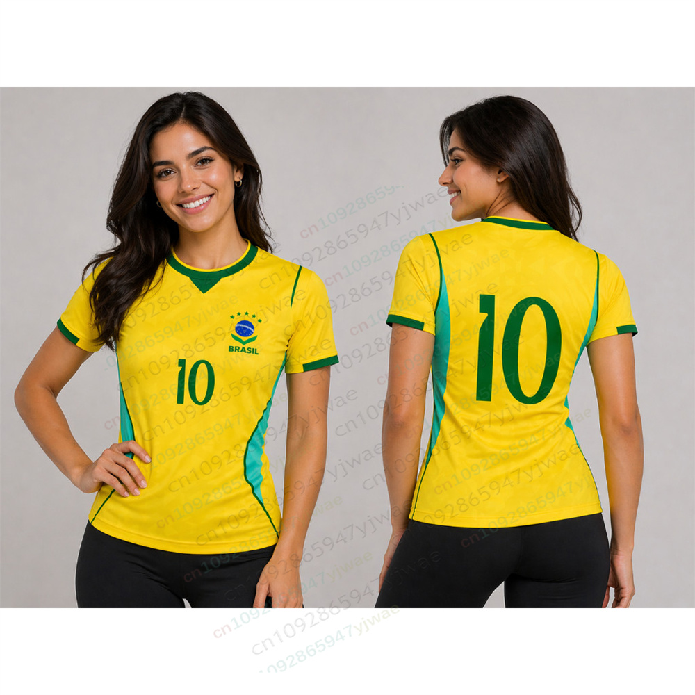Brazil Yellow Football Shirt F - Street Fashion Brazil avis et prix