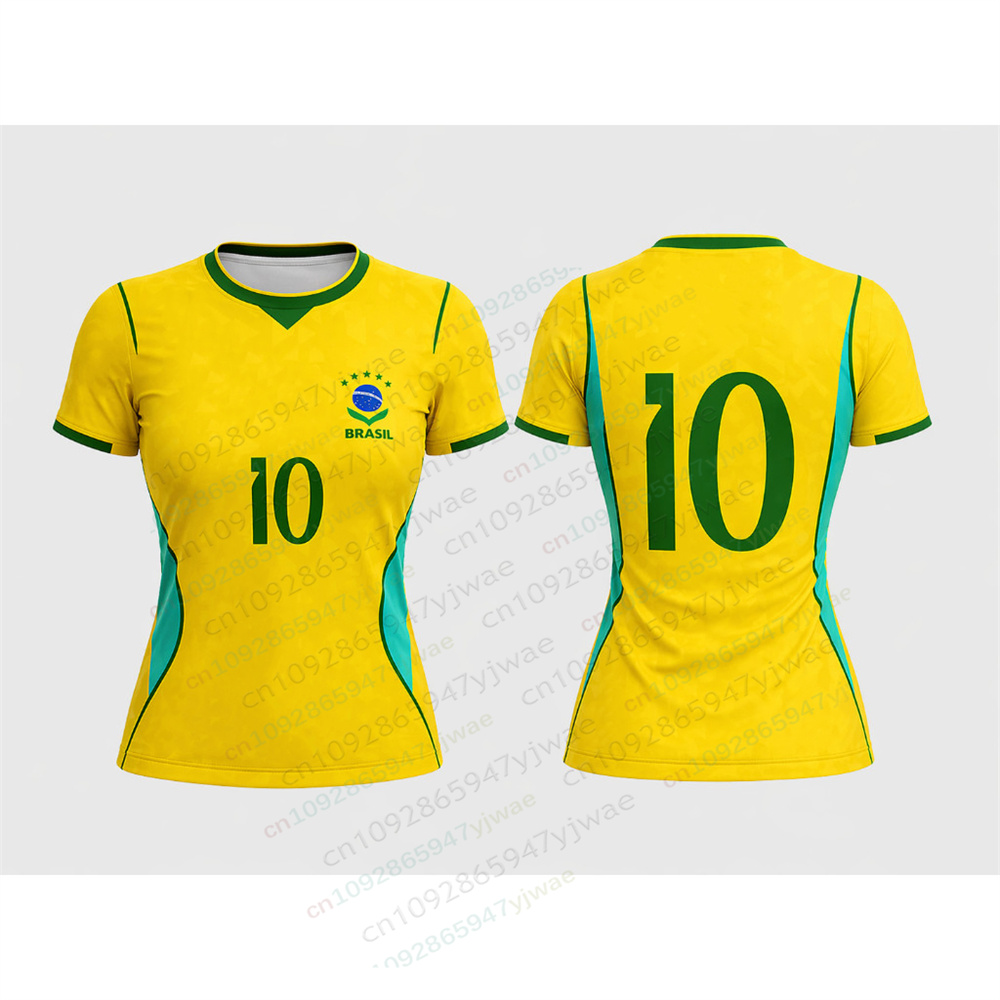 Brazil Yellow Football Shirt F - Street Fashion Brazil avis et prix