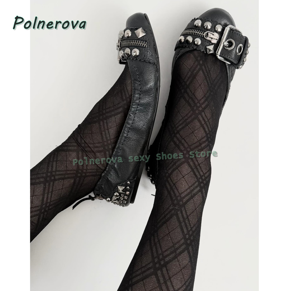 Rivet Belt Buckle Mary Jane Sh - Street Fashion Shoes avis et prix
