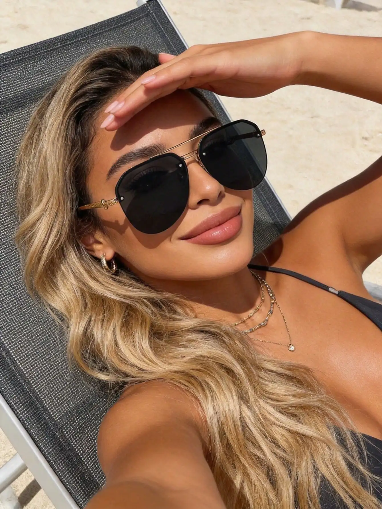 1 Pair Copper-Tone Aviator Fra - Street Fashion Events avis et prix