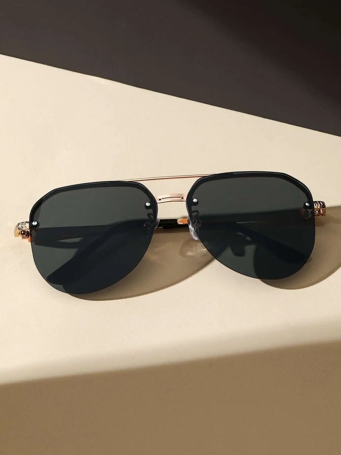 1 Pair Copper-Tone Aviator Fra - Street Fashion Events avis et prix