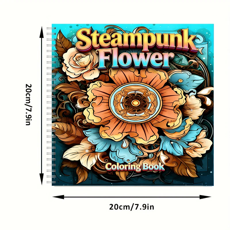 Coloring Book Steampunk Flower - Street Fashion Punk avis et prix