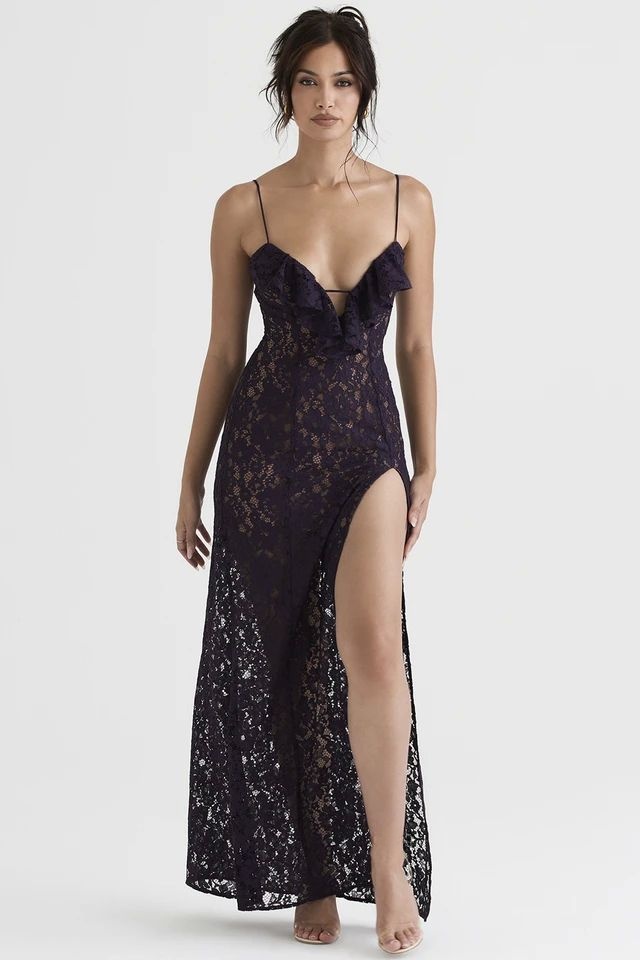 Slim Fit Deep V Lace Dress Wom - Street Fashion Online avis et prix