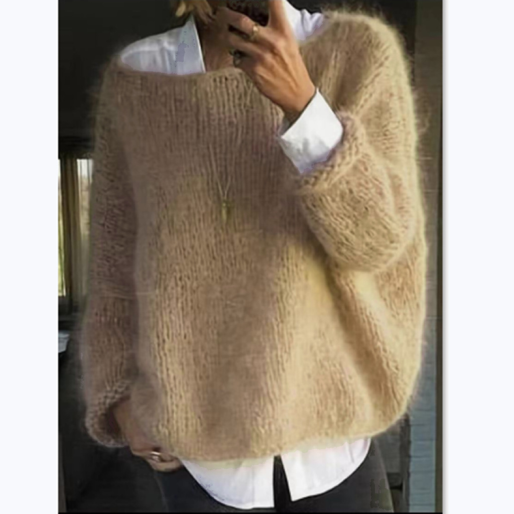 Fashionable Casual Knitted Swe - Street Fashion Online avis et prix