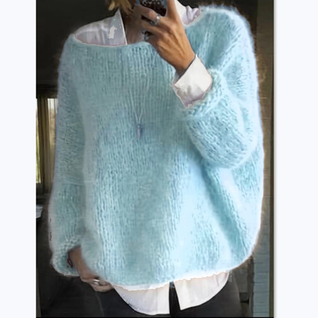 Fashionable Casual Knitted Swe - Street Fashion Online avis et prix