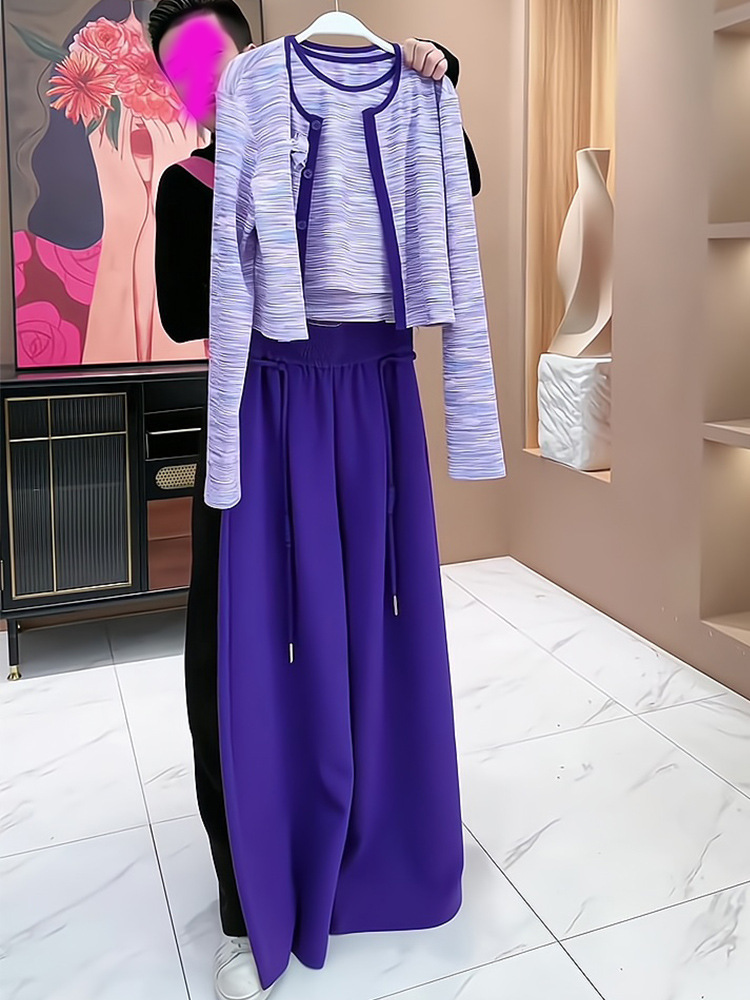 Fashionable Wide Leg Pants Set - Street Fashion Online avis et prix