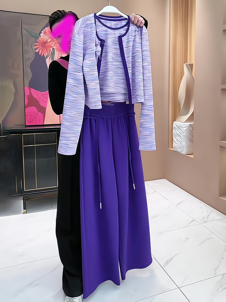 Fashionable Wide Leg Pants Set - Street Fashion Online avis et prix
