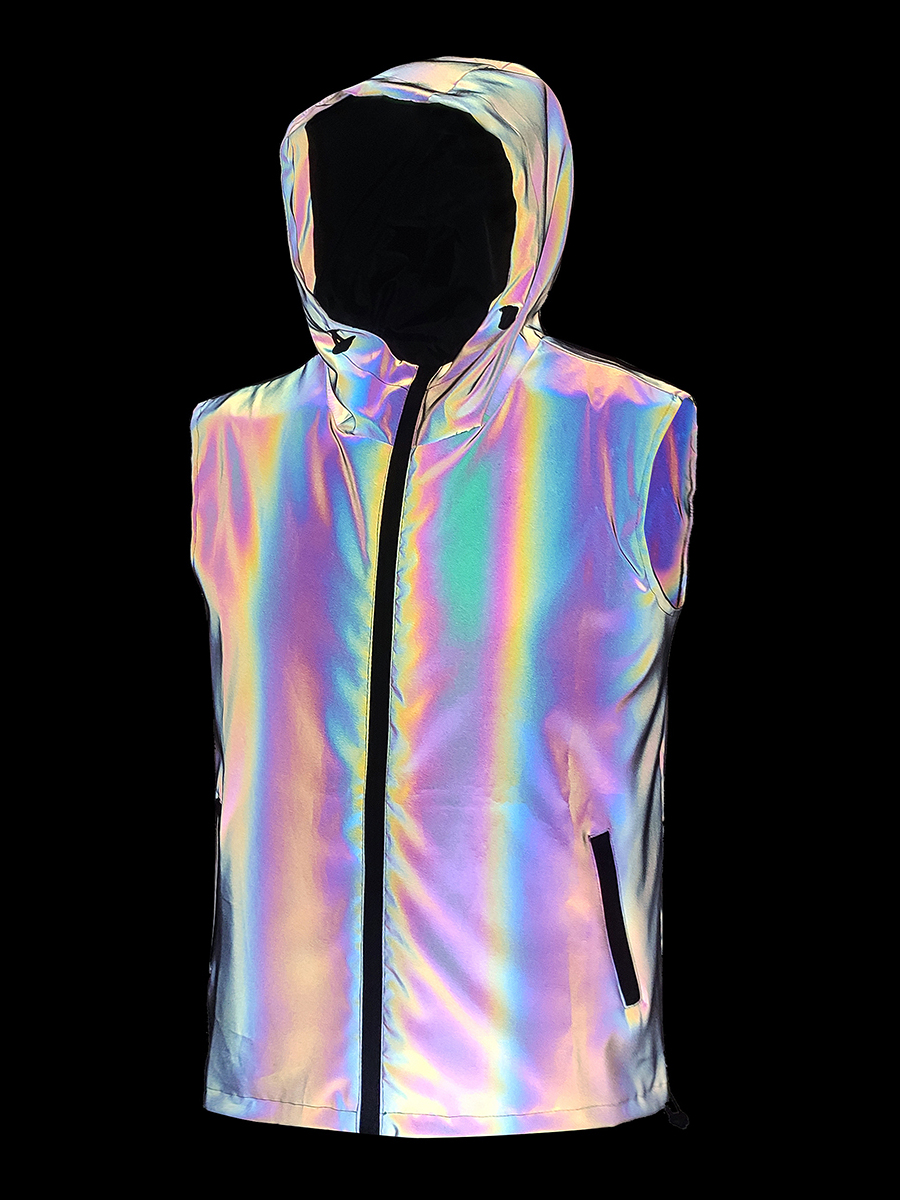 Reflective Vest Men's  Hoodie  - Fashion Street Night avis et prix