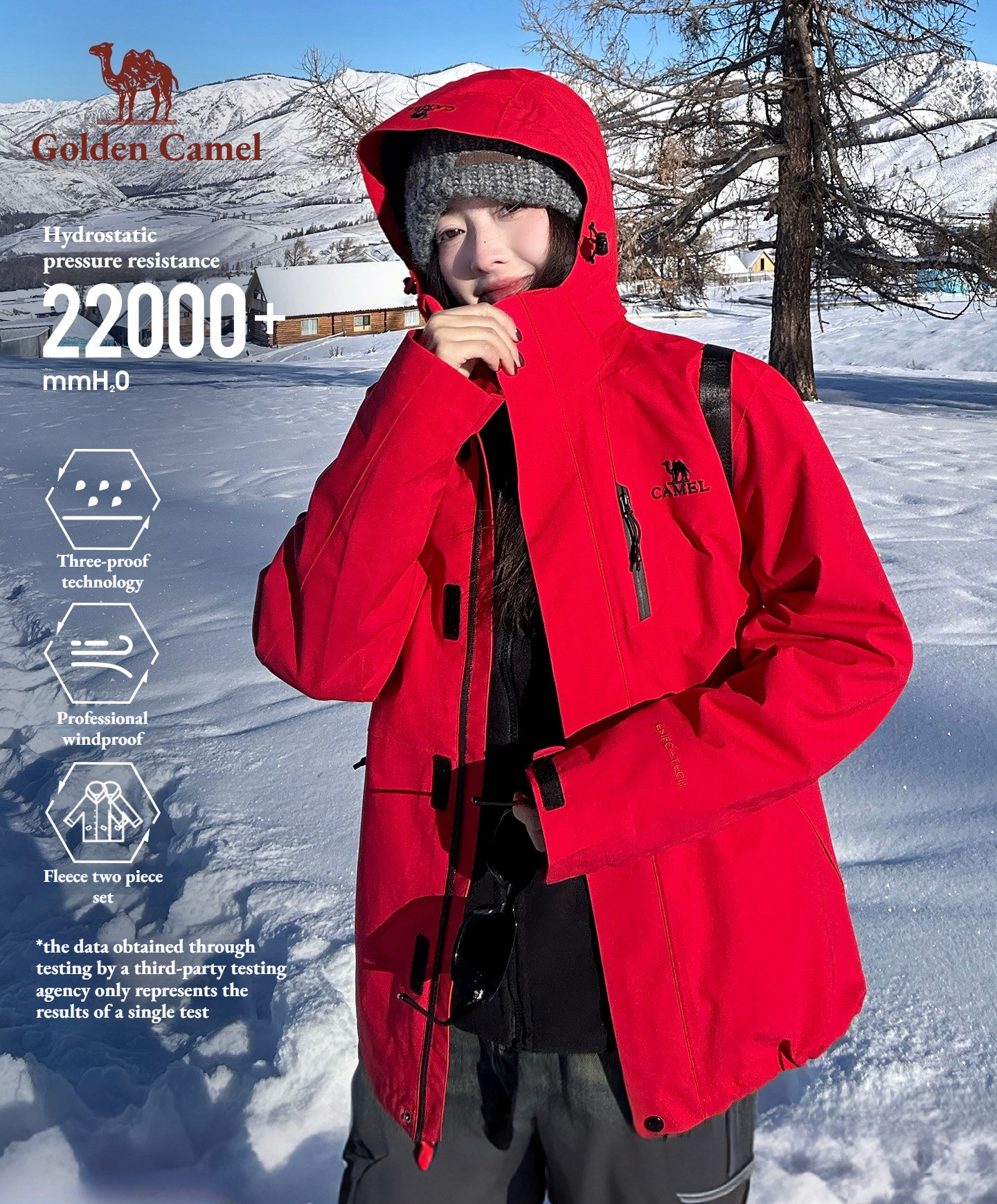 Golden Camel Men's Hard Shell  - Windbreak Shell Jacket avis et prix