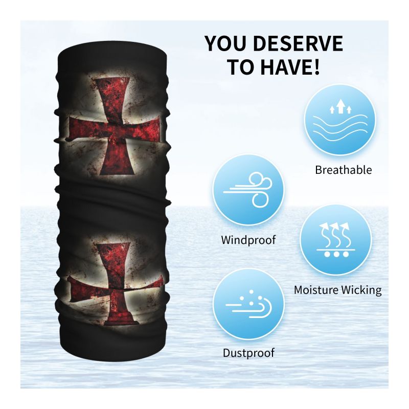 Custom Knights Templar Flag Ba - Balaclava Face Mask avis et prix